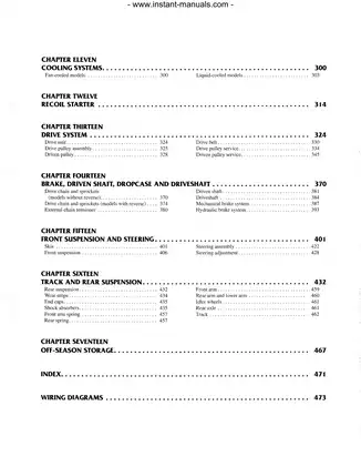 1990-1998 Arctic Cat manual: Cougar, Prowler, Pantera, Panther, EXT, Z, ZL, ZR, ZRT snowmobile Preview image 4