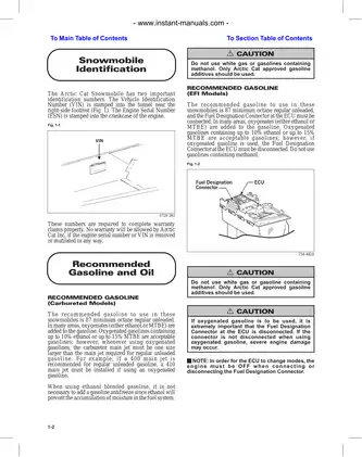 2001 Arctic Cat snowmobile (all models) service manual Preview image 3