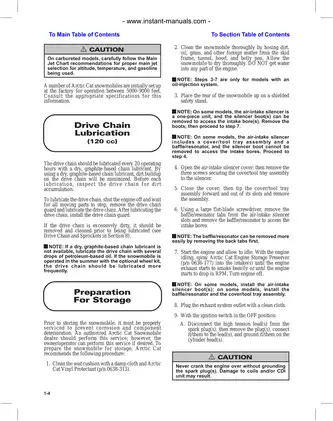 2001 Arctic Cat snowmobile (all models) service manual Preview image 5