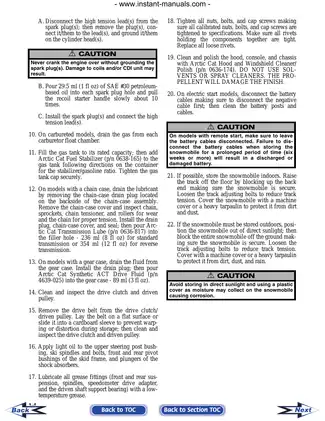 Arctic Cat Snowmobile Complete Service Manual Preview image 5
