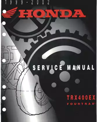 1999-2002 Honda 400EX ATV service manual Preview image 2
