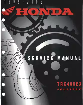 1999-2002 Honda TRX400EX Service Manual Preview image 2