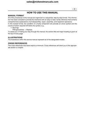 2005-2009 Yamaha VX110/VX Cruiser/Deluxe/Sport WaveRunner Factory Service Manual Preview image 2