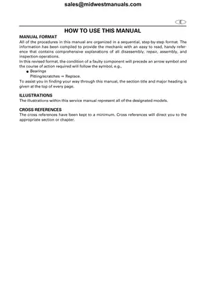 1999-2004 Yamaha SV1200/SUV1200 WaveRunner Service Manual Preview image 2