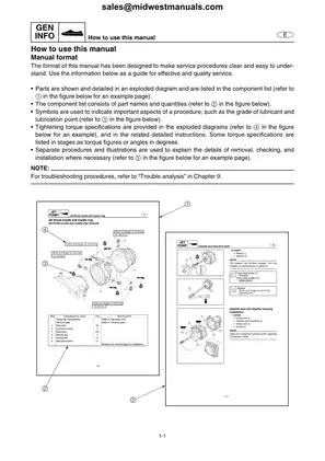 2008-2009 Yamaha FX SHO and FX Cruiser SHO WaveRunner Service Manual Preview image 5
