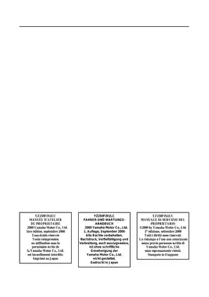 2001-2006 Yamaha YZ250F(N)/LC, YZ250 owner´s service manual Preview image 3