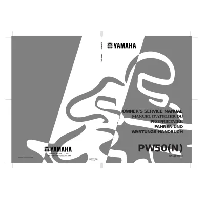 Preview: 2001–2006 Yamaha PW50(N) Service Manual (P/N 5PG-28199-80, -81, -83, -84 85)