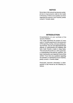 2001-2006 Yamaha PW50(N), PW50 service manual Preview image 4