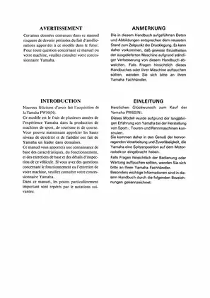 2001-2006 Yamaha PW50(N), PW50 service manual Preview image 5