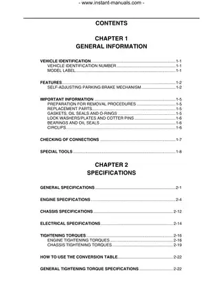 2004-2005 Yamaha™ Rhino YXR660 ATV manual Preview image 5