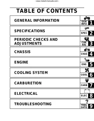 2001-2006 Yamaha Raptor 660, YFM660 ATV service manual Preview image 3