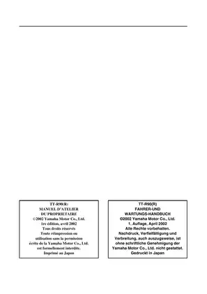 Yamaha TT-R90(R) Owner’s Service Manual - Comprehensive Guide Preview image 3