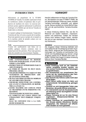Yamaha TT-R90/TT-R90E Owner's Service Manual 2004 Preview image 5