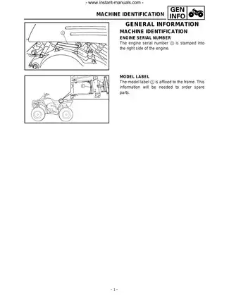 1995-2007 Yamaha Wolverine 350 service manual Preview image 4