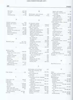 1973-89 Johnson Evinrude 48 hp - 235 hp outboard engine manual Preview image 2