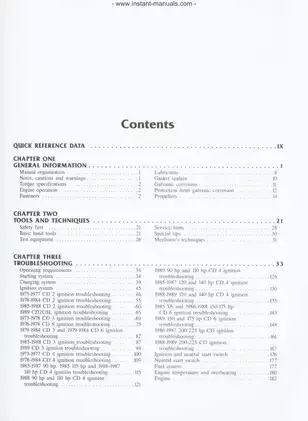 Comprehensive Johnson Evinrude Outboard Service Manual (1973-1989) Preview image 4