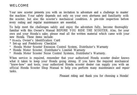 1985-1988 Honda CH250 Elite repair and shop manual Preview image 3