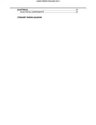 Yamaha ATV Service Manual YFM250BT (2001) - Comprehensive Repair Guide Preview image 4