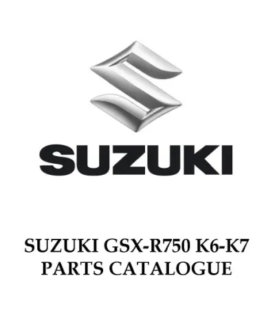 Preview: 2006–2007 Suzuki GSX-R750 Factory Service Manual (P/N 99500-37130-01E)