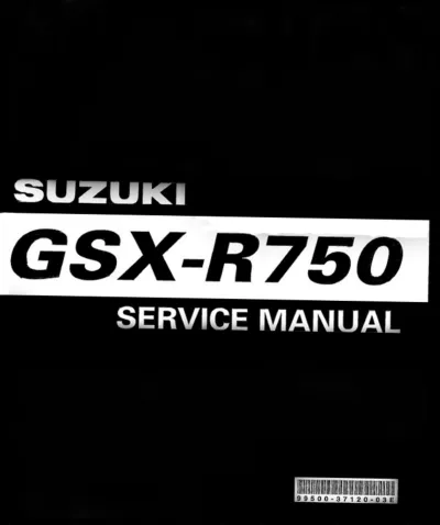Preview: 2004–2005 Suzuki GSX-R750 Factory Service Manual (P/N 99500-37120-03E)