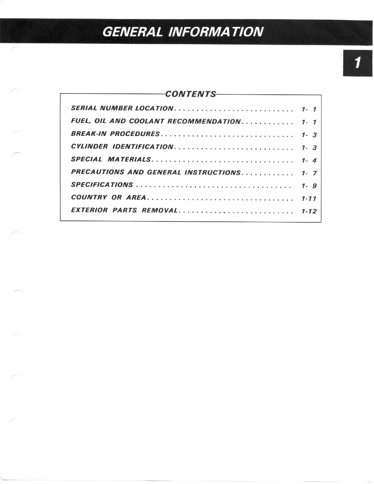 1991-1997 Suzuki GSF400 Bandit service manual Preview image 4