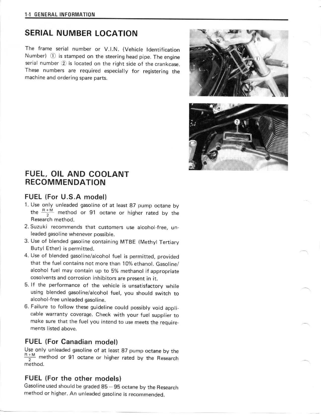 1991-1997 Suzuki GSF400 Bandit service manual Preview image 5