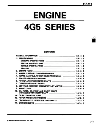 1990-1996 Mitsubishi Galant repair manual Preview image 1