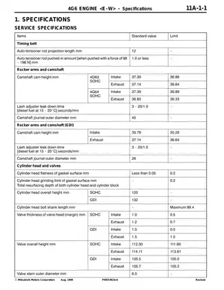 4G6 series engine manual Preview image 5