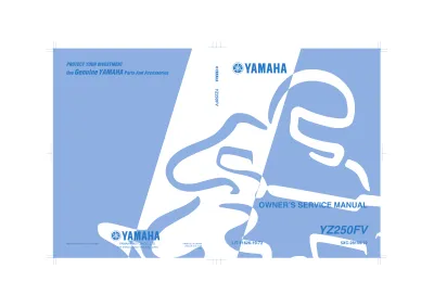 Preview: 2005 Yamaha YZ250FV Factory Service Manual (P/N LIT-11626-19–72)