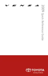 2009–2010 Toyota Venza Factory Service Manual (P/N C4256-90954) – preview page 1