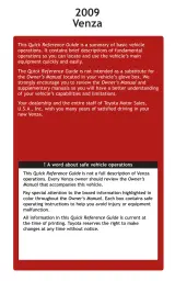 2009–2010 Toyota Venza Factory Service Manual (P/N C4256-90954) – preview page 2