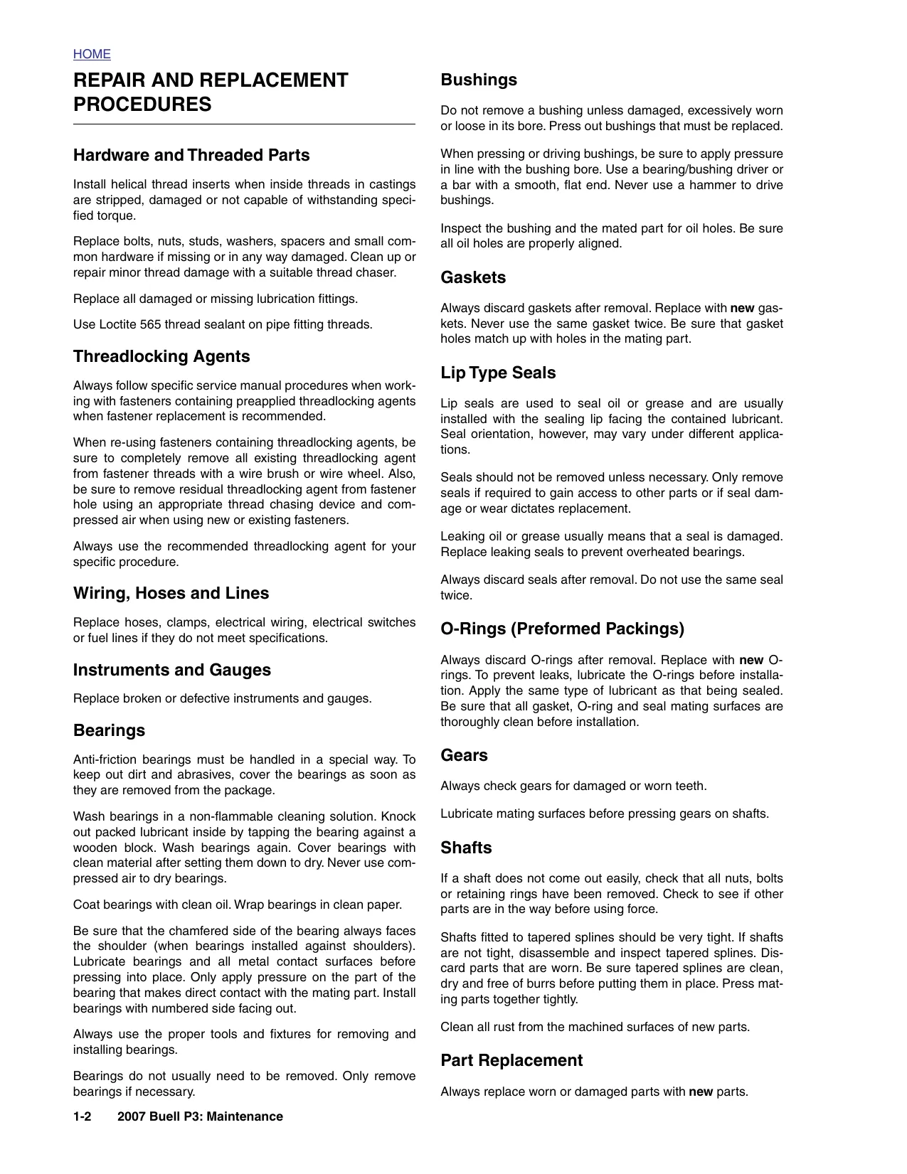 2007 Buell Blast P3 repair manual Preview image 2