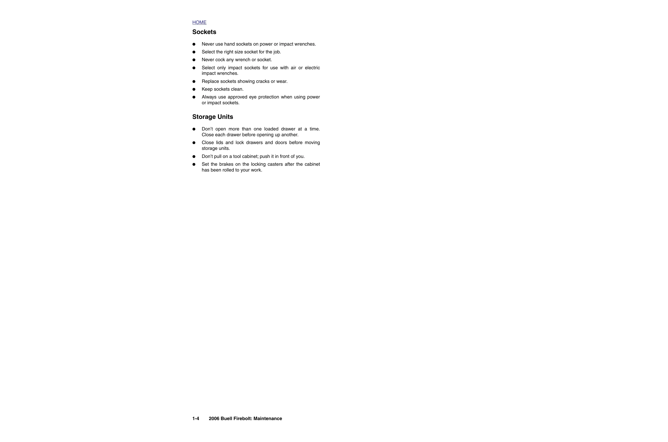 2006 Buell Firebolt XB9R, XB12R service manual Preview image 4