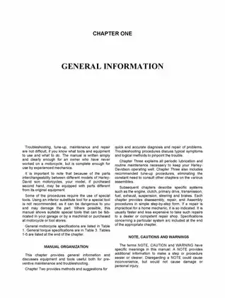 1966-1984 Harley-Davidson Shovelhead repair manual