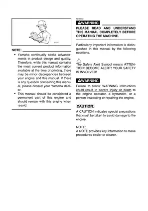 Yamaha EF1000is generator service manual Preview image 4