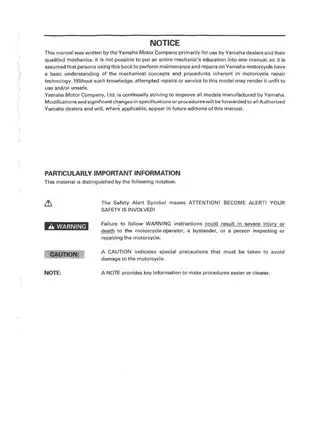 Yamaha XJ600S Motorcycle Service Manual - Comprehensive Repair Guide Preview image 2