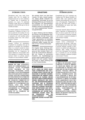 2007 Yamaha YZ250W(W1) manual Preview image 5
