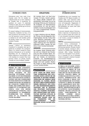 Yamaha YZ250W1 Owner's Service Manual (2006 Edition) Preview image 5