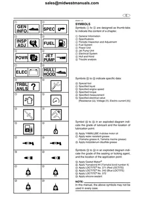 Yamaha FX140 Cruiser WaveRunner service manual Preview image 5