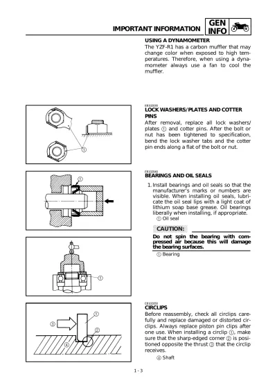 2000–2001 Yamaha YZF-R1 Factory Service & Repair Manual (P/N EB400011)