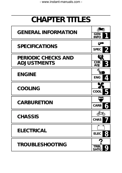 Preview: 2000–2001 Yamaha YZF-R1 Factory Service & Repair Manual (P/N EB400011)