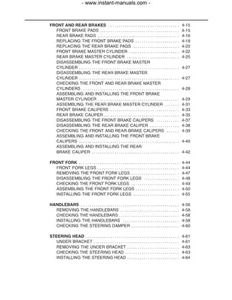 2004-2005 Yamaha YZF-R1, YZF-R1 S,  YZF-R1 SC parts, owner, service, repair manual Preview image 4