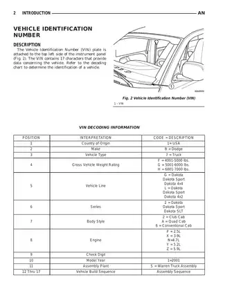 Dodge Dakota C205F Front Axle Service Manual Preview image 3