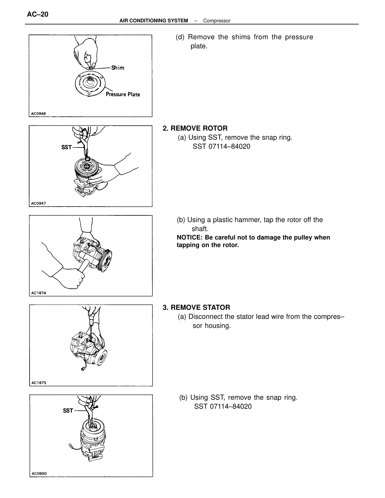 1993 Toyota Pickup 22RE 3VZ E pickup truck Air Conditioning System manual Preview image 4
