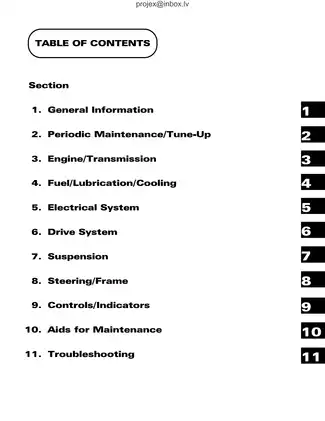 2000 Arctic Cat 500, 400, 300, 250, 2x4, 4x4 service manual Preview image 3