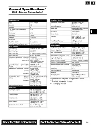 2004 Arctic Cat 250, 300, 400, 500 repair manual Preview image 5