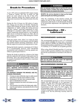 2006 Arctic Cat DVX250 ATV service manual Preview image 5