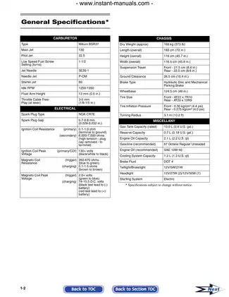 2006 Arctic Cat DVX 400 repair manual Preview image 3