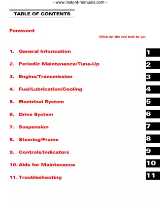 2007 Arctic Cat DVX Utility 250 ATV repair manual Preview image 1