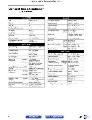 2007 Arctic Cat DVX Utility 250 ATV repair manual Preview image 3